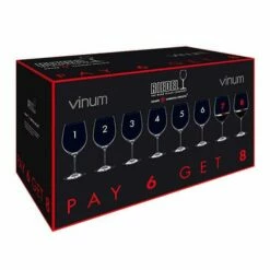 Riedel Vinum Cabernet / Merlot Wine Glass Eight Piece Set - Premium Crystal Drinkware -HARTS OF STUR Sales 7416 0 Riedel Vinum Cabernet Merlot Wine Glass Set Of 8pc Set 2