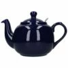 London Pottery Farmhouse Filter 6 Cup Teapot - Cobalt Blue | Premium Ceramic Teapot for Tea Lovers -HARTS OF STUR Sales 74190 London Pottery Farmhouse 6 Cup Teapot Cobalt Blue