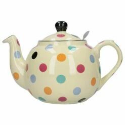 London Pottery Farmhouse Filter 6 Cup Teapot Multi Spot - Classic Design for Tea Lovers