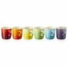 Le Creuset Stoneware Set Of 6 Rainbow Cappuccino Mugs - Premium Drinkware Collection -HARTS OF STUR Sales 79114208359030 Le Creuset Rainbow Cappuccino Mugs 6 Pack