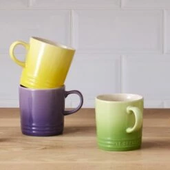 Le Creuset Rainbow Collection Set Of 6 Mugs - Vibrant Stoneware Drinkware -HARTS OF STUR Sales 79114358359030 Le Creuset Rainbow Mugs 6 Pack 4