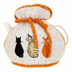 Ulster Weavers Cats In Waiting Muff Tea Cosy - Handmade Tea Cosy for Teapots