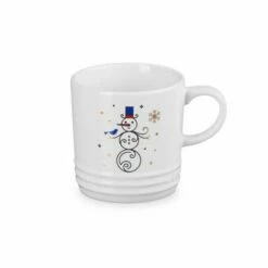 Le Creuset Stoneware Mug 350ml Snowman Decal - Festive Winter Drinkware