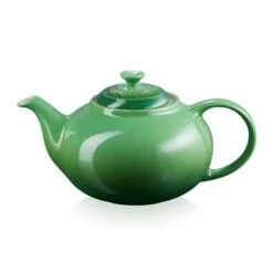 Le Creuset Bamboo Stoneware Classic Teapot - Premium Ceramic Teapot for Tea Lovers