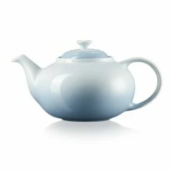 Le Creuset Coastal Blue Stoneware Classic Teapot - Premium Ceramic Teapot for Tea Lovers -HARTS OF STUR Sales 80702134200003 Le Creuset Coastal Blue Stoneware Classic Teapot 3