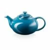 Le Creuset Deep Teal Stoneware Classic Teapot - 1.2L, Durable & Stylish -HARTS OF STUR Sales 80702136420003 Le Creuset Deep Teal Stoneware Classic Teapot