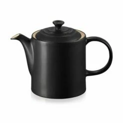 Le Creuset Black Stoneware Grand Teapot - Premium Tea Brewing Essential