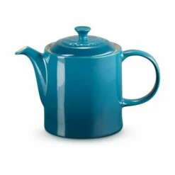 Le Creuset Deep Teal Stoneware Grand Teapot - Premium Ceramic Teapot for Tea Lovers