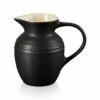 Le Creuset Satin Black Stoneware Breakfast Jug | Elegant Tableware for Your Morning Routine -HARTS OF STUR Sales 80903060000005 Le Creuset Satin Black Stoneware Breakfast Jug