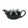 London Pottery Pebble Filter 2 Cup Teapot - Gloss Black Flecked | Premium Tea Brewing