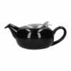 London Pottery Pebble Filter 2 Cup Teapot - Gloss Black | Premium Tea Brewing