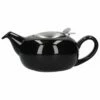 London Pottery Pebble Filter 4 Cup Teapot Gloss Black - Premium Tea Brewing -HARTS OF STUR Sales 84112 London Pottery Pebble Filter 4 Cup Teapot Gloss Black