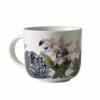 Royal Botanic Gardens Kew Bee Floral White Mug 290ml - Elegant Drinkware for Tea & Coffee Lovers -HARTS OF STUR Sales 8520110 RBG Kew Bee Floral White Mug