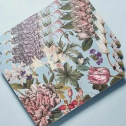 Royal Botanic Gardens Kew Bee Floral Rectangle Corkback Placemat Pack of 4 | Eco-Friendly Table Mats -HARTS OF STUR Sales 852080 RB Garden Kew Bee Floral Rectangle Corkback Placemats 3