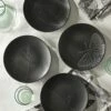 Royal Botanic Gardens Kew Living Jewels Set of 4 Black Side Plates | Elegant Tableware -HARTS OF STUR Sales 852486 RBG Kew Living Jewels Set Of 4 Side Plates