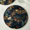 Royal Botanic Gardens Kew Living Jewels Midnight Round Placemats - Pack of 4 | Elegant Tableware -HARTS OF STUR Sales 853223 Royal Botanic Gardens Kew Living Jewels Midnight Placemats