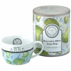 Clare Mackie Broccoli & Stilton Soup Mug - Ceramic Drinkware for Soup Lovers