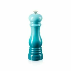 Le Creuset Teal Pepper Mill - Premium Manual Grinder for Freshly Ground Pepper