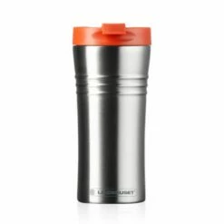 Le Creuset Volcanic Stainless Steel Travel Mug - 350ml, Durable & Insulated, Perfect for Hot & Cold Drinks -HARTS OF STUR Sales 98800000090080 Le Creuset Travel Mug Volcanic 2