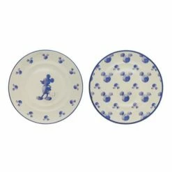 Disney Mono Side Plates Set Of 2 - Premium Quality Tableware for Kids and Adults