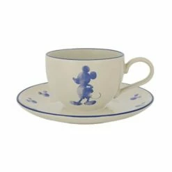 Disney Mono Teacup and Saucer Set of 2 - Elegant Drinkware for Tea Lovers -HARTS OF STUR Sales A30842 Disney Mono Teacup Saucer Set Of 2 2