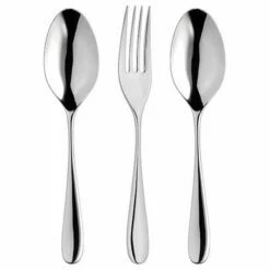 Robert Welch Arden Bright Serving Set 3 Piece - Premium Stainless Steel Cutlery for Elegant Dining