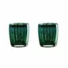 Artland Peacock Set Of 2 Double Old Fashioned Tumblers - Elegant Drinkware for Cocktails & Whiskey -HARTS OF STUR Sales ART51185PK02 Artland Set of 2 Peacock DOF Tumblers