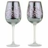 Artland Filigree Wine Glasses Lilac Set Of 2 - Elegant Drinkware for Wine Lovers -HARTS OF STUR Sales ART52112ST2 Artland Set of 2 Filigree Wine Glasses Lilac