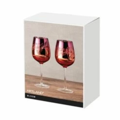 Artland Set Of 2 Bloom Wine Glasses - Elegant Drinkware for Red & White Wines -HARTS OF STUR Sales ART52132ST2 Artland Set of 2 Bloom Wine Glasses 1