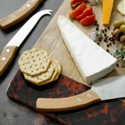 Artesa Rectangular Serving Board with Tortoise Shell Resin Edge - Premium Serveware for Stylish Dining -HARTS OF STUR Sales ARTBOARDTORT Artesa Rectangular Serving Board Tortoise Shell Resin Edge 5