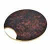 Artesa Round Serving Board with Tortoise Shell Resin Finish - Elegant Tableware for Stylish Dining -HARTS OF STUR Sales ARTPLATTORT Artesa Round Serving Board Tortoise Shell Resin Finish