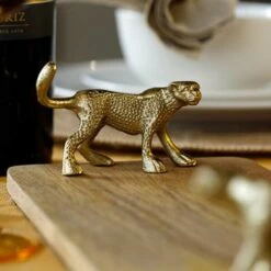 Artesa Rectangular Serving Board with Leopard Handles - Elegant Serveware for Stylish Dining -HARTS OF STUR Sales ARTPLATWDLEOP Artesa Rectangular Serving Board with Leopard Handles 4