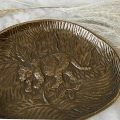 Artesa Embossed Leopard Design Serving Dish - Elegant Serveware for Dining & Entertaining -HARTS OF STUR Sales ARTSERVLEOP Artesa Embossed Serving Dish with Leopard Design 3