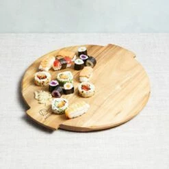Artesa Acacia Wood Lazy Susan - Premium Wooden Turntable for Dining & Serving -HARTS OF STUR Sales ARTSUSAN Artesa Acacia Wood Lazy Susan 1