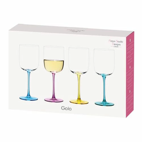 Anton Studios Gala Set of 4 Elegant Wine Glasses - Premium Drinkware for Every Occasion 6 Anton Studios Gala Set of 4 Elegant Wine Glasses - Premium Drinkware for Every Occasion - Image 4