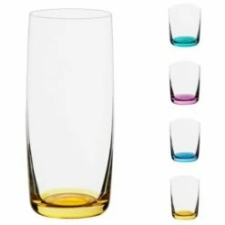 Anton Studios Gala Set of 4 Highball Tumblers - Elegant Drinkware for Cocktails & Beverages -HARTS OF STUR Sales ASD10101 Anton Studios Set of 4 Gala Hiball Tumblers 1