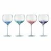 Anton Studios Set of 4 Speckle Gin Glasses - Elegant Drinkware for Cocktails & Spirits