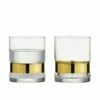 Anton Studios Set Of 2 SoHo DOF Tumblers Gold - Elegant Drinkware Glasses -HARTS OF STUR Sales ASD10331 Anton Studio Designs Set of 2 SoHo Wine Glasses Gold