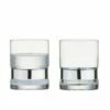 Anton Studios Set Of 2 SoHo DOF Tumblers Silver - Elegant Drinkware Glasses -HARTS OF STUR Sales ASD10336 Anton Studio Designs Set of 2 SoHo DOF Tumblers Silver