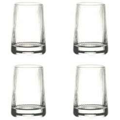 Anton Studio Designs Empire Shot Glasses Set Of 4 - Elegant Drinkware for Cocktails & Spirits
