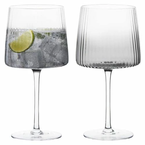 Anton Studios Empire Set of 2 Smoke Gin Glasses - Elegant Drinkware for Cocktails 4 Anton Studios Empire Set of 2 Smoke Gin Glasses - Elegant Drinkware for Cocktails - Image 2
