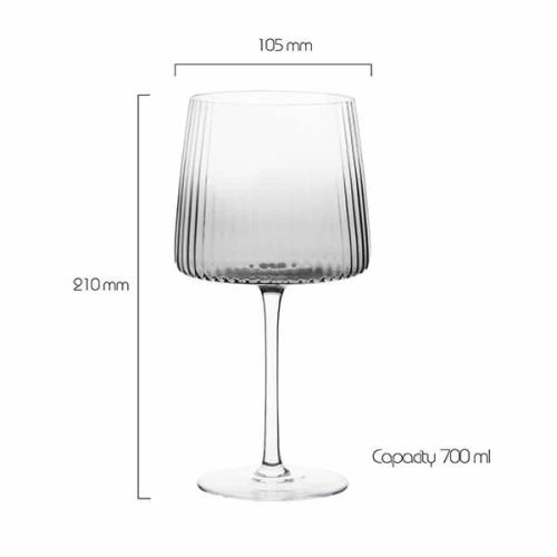 Anton Studios Empire Set of 2 Smoke Gin Glasses - Elegant Drinkware for Cocktails 5 Anton Studios Empire Set of 2 Smoke Gin Glasses - Elegant Drinkware for Cocktails - Image 3