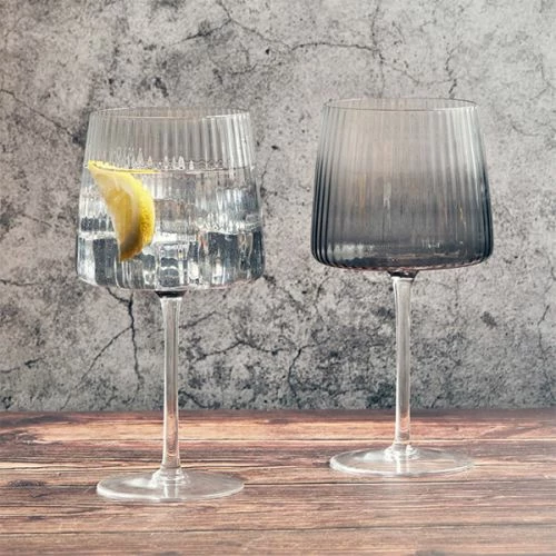 Anton Studios Empire Set of 2 Smoke Gin Glasses - Elegant Drinkware for Cocktails 7 Anton Studios Empire Set of 2 Smoke Gin Glasses - Elegant Drinkware for Cocktails - Image 5