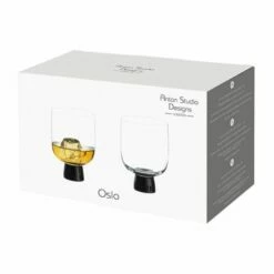 Anton Studios Oslo Set of 2 Black DOF Tumblers - Elegant Drinkware for Home & Bar 11 Anton Studios Oslo Set of 2 Black DOF Tumblers - Elegant Drinkware for Home & Bar -HARTS OF STUR Sales ASD10385 Anton Studios Set of 2 Oslo DOF Tumblers Black 3