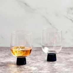 Anton Studios Oslo Set of 2 Black DOF Tumblers - Elegant Drinkware for Home & Bar 12 Anton Studios Oslo Set of 2 Black DOF Tumblers - Elegant Drinkware for Home & Bar -HARTS OF STUR Sales ASD10385 Anton Studios Set of 2 Oslo DOF Tumblers Black 4