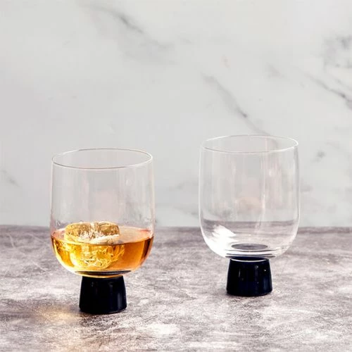 Anton Studios Oslo Set of 2 Black DOF Tumblers - Elegant Drinkware for Home & Bar 7 Anton Studios Oslo Set of 2 Black DOF Tumblers - Elegant Drinkware for Home & Bar - Image 5