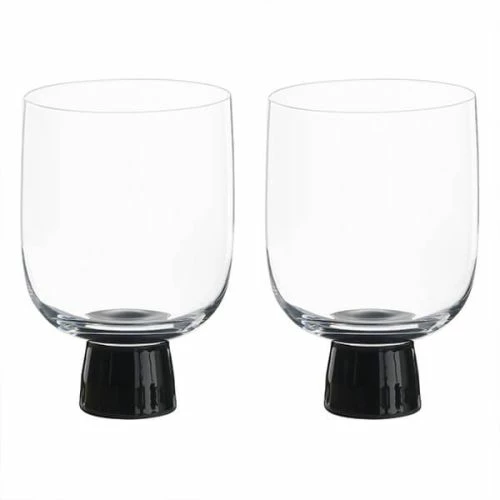 Anton Studios Oslo Set of 2 Black DOF Tumblers - Elegant Drinkware for Home & Bar 3 Anton Studios Oslo Set of 2 Black DOF Tumblers - Elegant Drinkware for Home & Bar