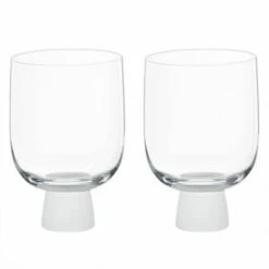 Anton Studios Oslo Set of 2 DOF Tumblers Frost - Elegant Drinkware for Every Occasion