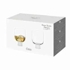 Anton Studios Oslo Set of 2 DOF Tumblers Frost - Elegant Drinkware for Every Occasion -HARTS OF STUR Sales ASD10393 Anton Studios Set of 2 Oslo DOF Tumblers Frost 3