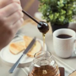 Artisan Street Honey Pot - Handcrafted Ceramic Honey Jar with Wooden Dipper -HARTS OF STUR Sales ASHONEYP Artisan Street Honey Pot 5